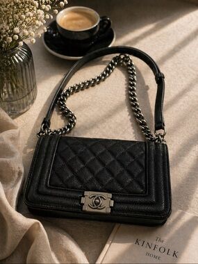 Black Quilted Crossbody Bag